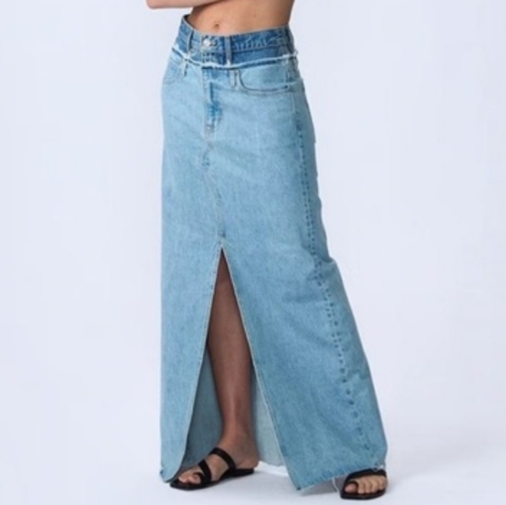 SLVRLAKE Re-work Dallas Double Waistband In Twin Valley 25
